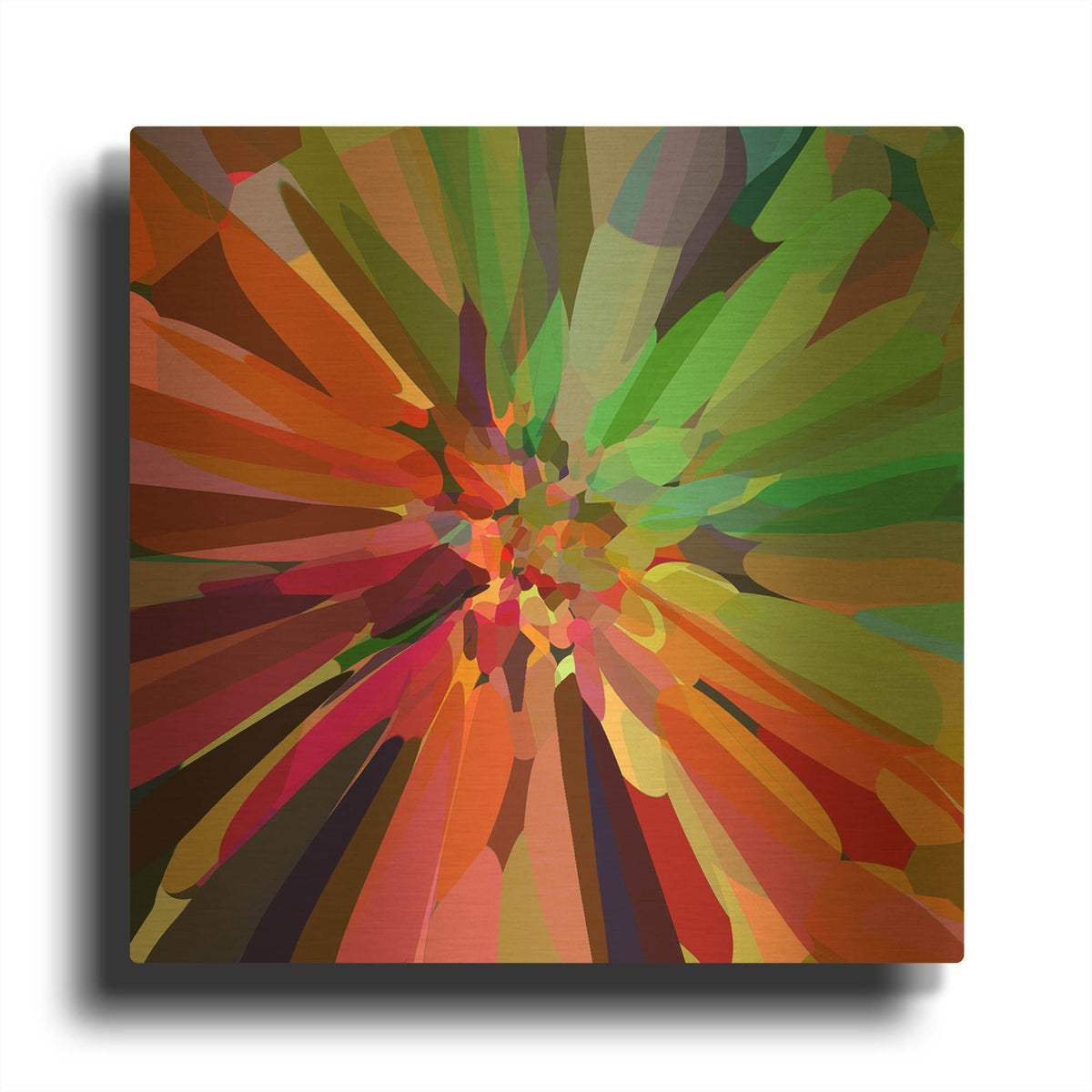 'Flower 27' By Shandra Smith Gold Metal Wall Art