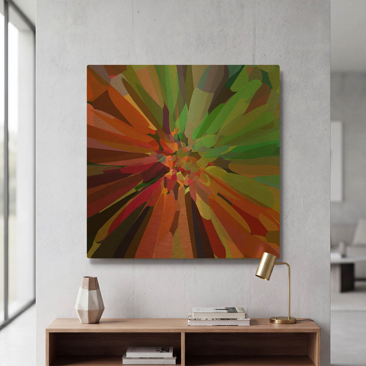'Flower 27' By Shandra Smith Gold Metal Wall Art