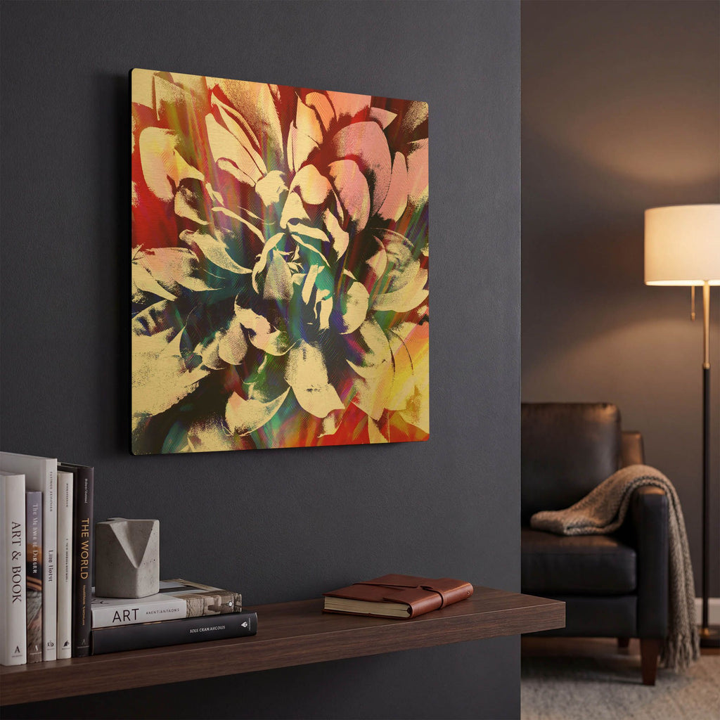'Flower Power' By Shandra Smith Gold Metal Wall Art