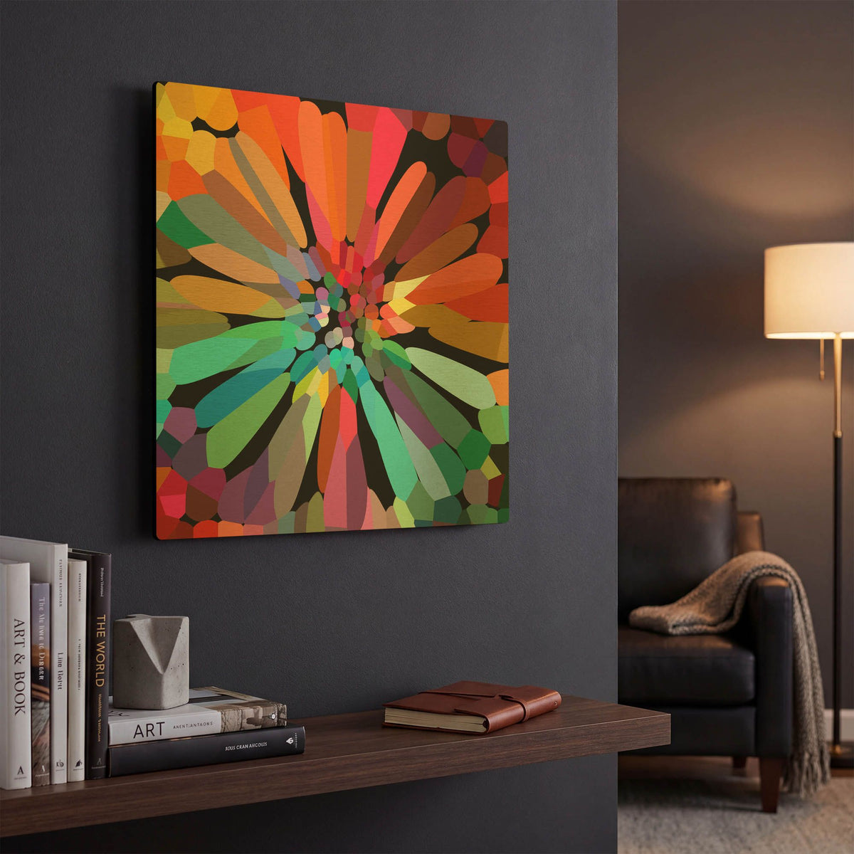 'Flower' By Shandra Smith Gold Metal Wall Art