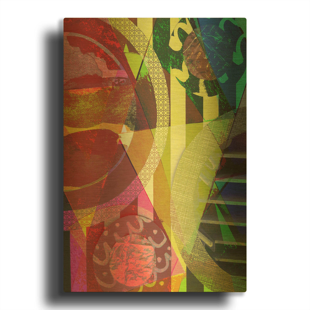 'Perky 1' By Shandra Smith Gold Metal Wall Art
