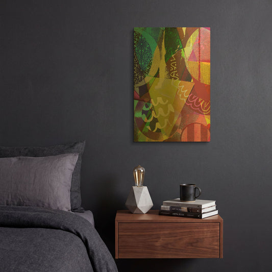 'Perky 2' By Shandra Smith Gold Metal Wall Art