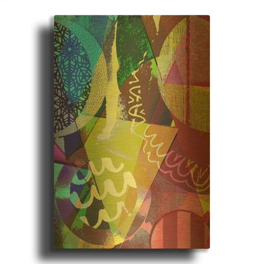 'Perky 2' By Shandra Smith Gold Metal Wall Art