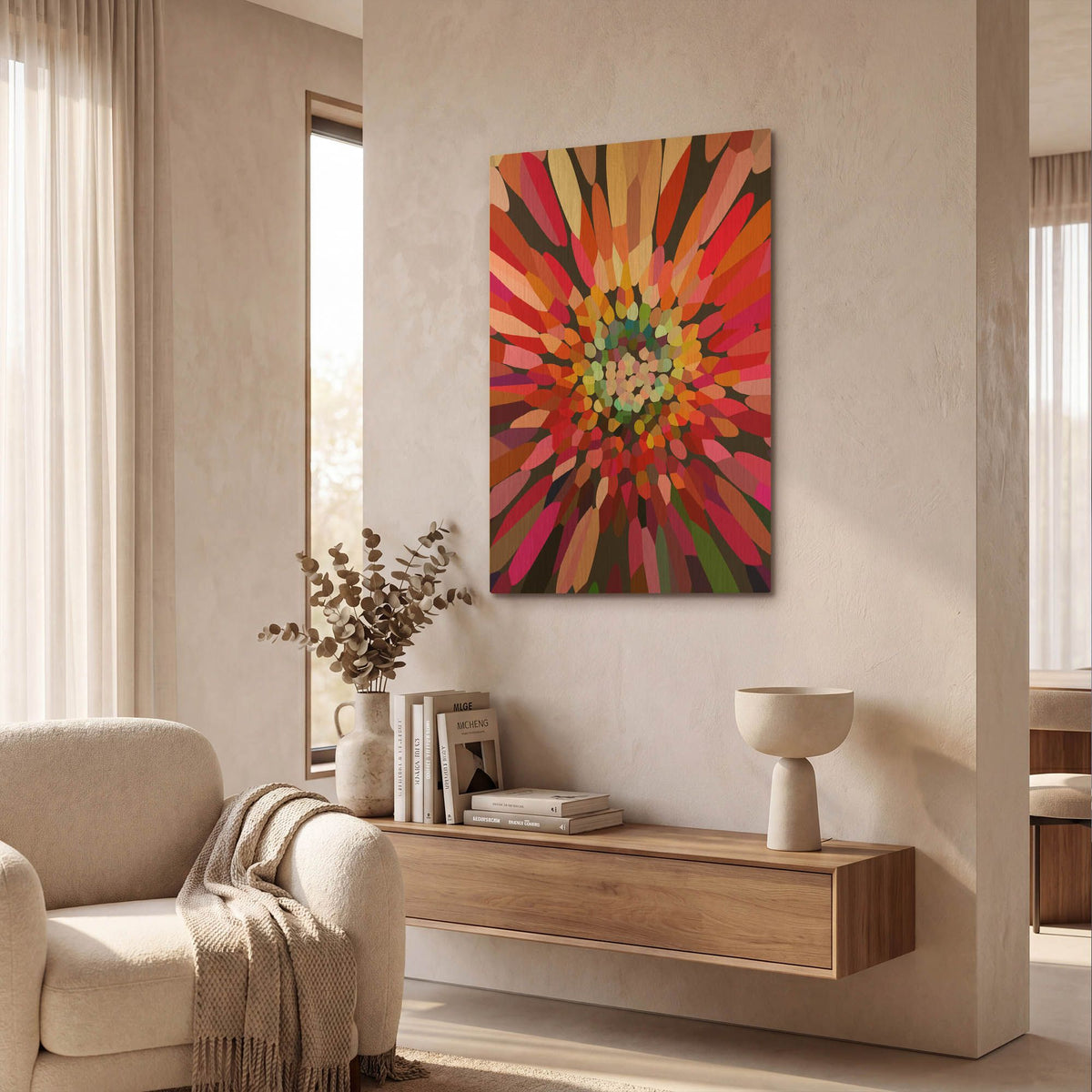 'Pink Flower' By Shandra Smith Gold Metal Wall Art