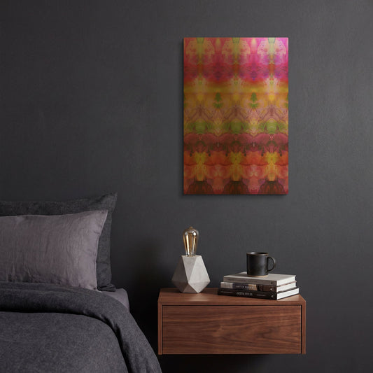 'Pinky Inks' By Shandra Smith Gold Metal Wall Art