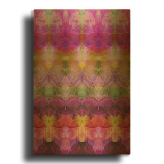 'Pinky Inks' By Shandra Smith Gold Metal Wall Art