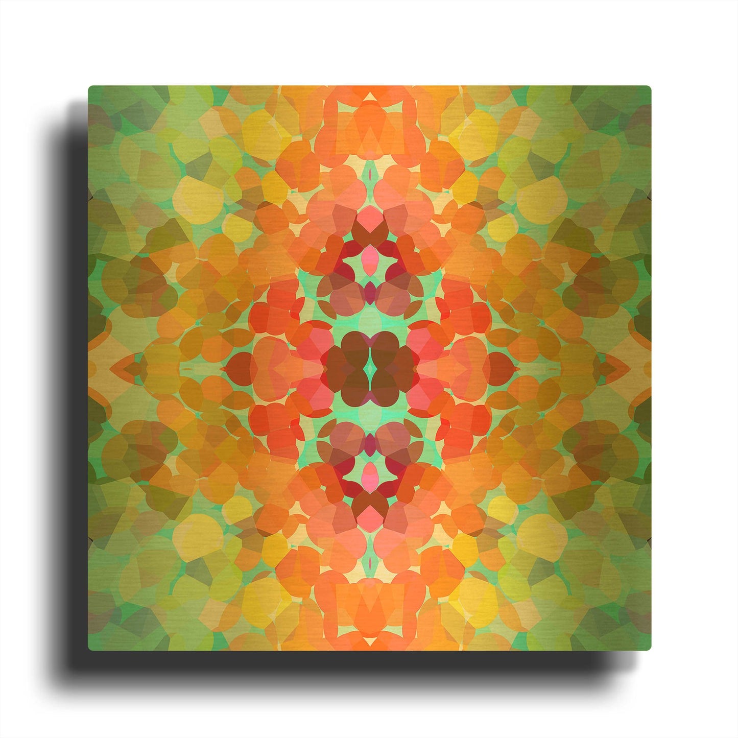'Swimming with Colors' By Shandra Smith Gold Metal Wall Art