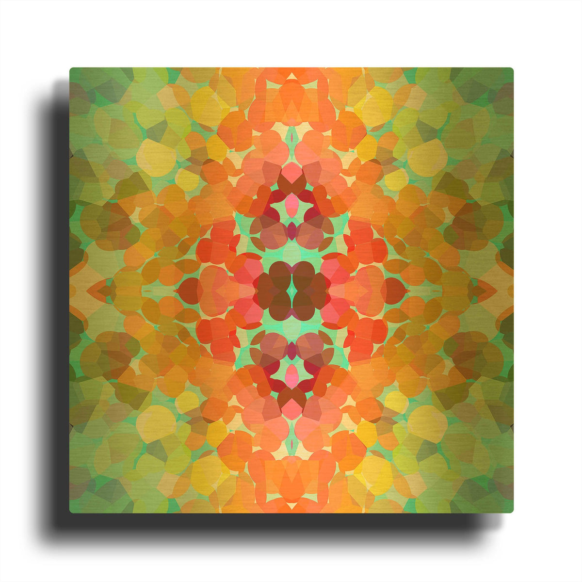 'Swimming with Colors' By Shandra Smith Gold Metal Wall Art