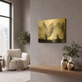 'Translucent Tulips V' By Debra Van Swearingen Gold Metal Wall Art