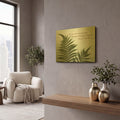 'Delicate Fern' By Debra Van Swearingen Gold Metal Wall Art