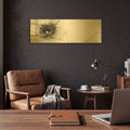 'Nest and Branch I Pano' By Debra Van Swearingen Gold Metal Wall Art