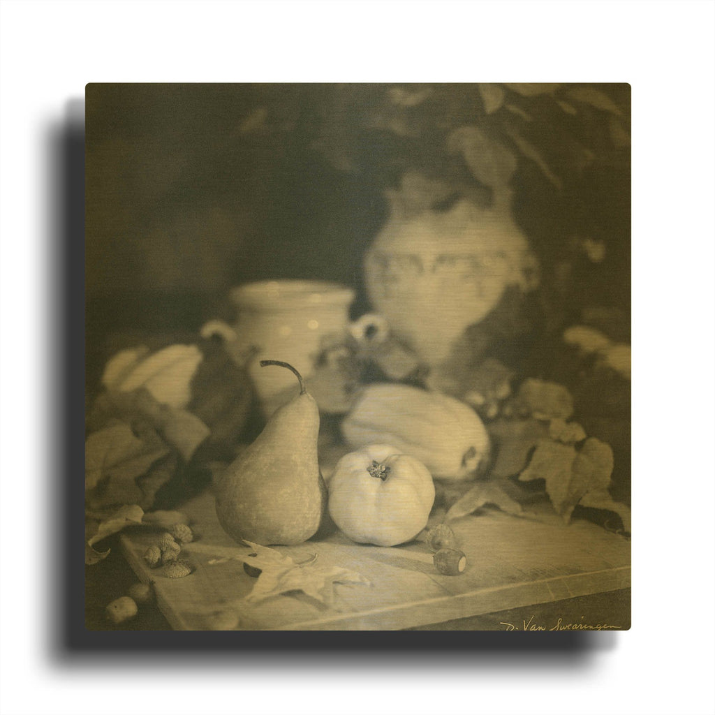 'Quince Pear' By Debra Van Swearingen Gold Metal Wall Art