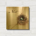 'Nest and Branch IV - Nest' By Debra Van Swearingen Gold Metal Wall Art