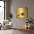 'Nestled IV' By Debra Van Swearingen Gold Metal Wall Art