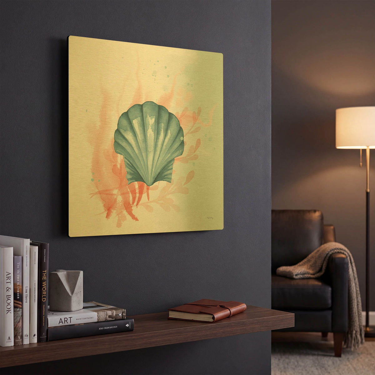 'Splash II' By Elyse DeNeige Gold Metal Wall Art