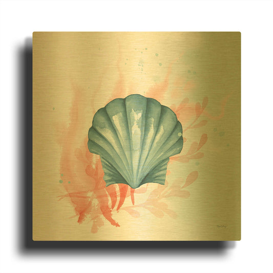 'Splash II' By Elyse DeNeige Gold Metal Wall Art