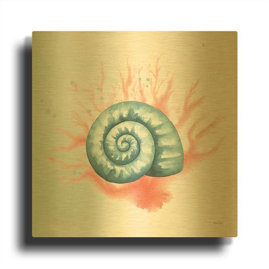 'Splash I' By Elyse DeNeige Gold Metal Wall Art