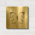 'Butterfly IV B&W' By Debra Van Swearingen Gold Metal Wall Art