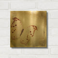 'Floating Butterfly II' By Debra Van Swearingen Gold Metal Wall Art