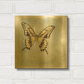 'Floating Butterfly V' By Debra Van Swearingen Gold Metal Wall Art