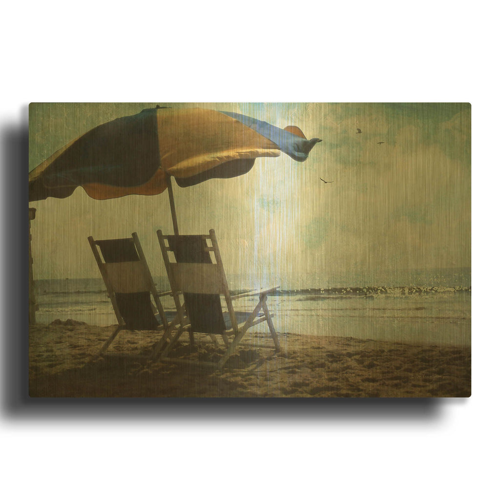 'Sea For Two' By Debra Van Swearingen Gold Metal Wall Art
