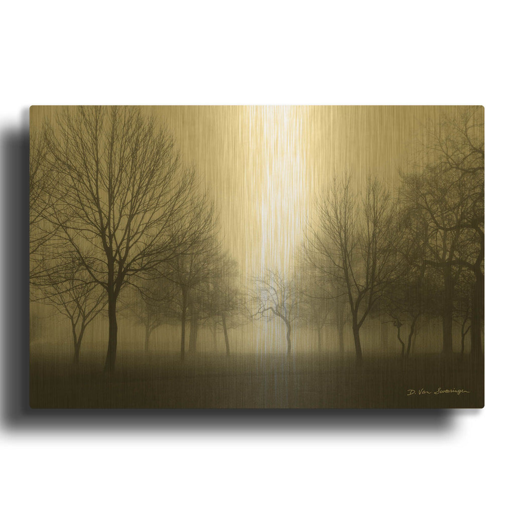 'Morning Mist' By Debra Van Swearingen Gold Metal Wall Art