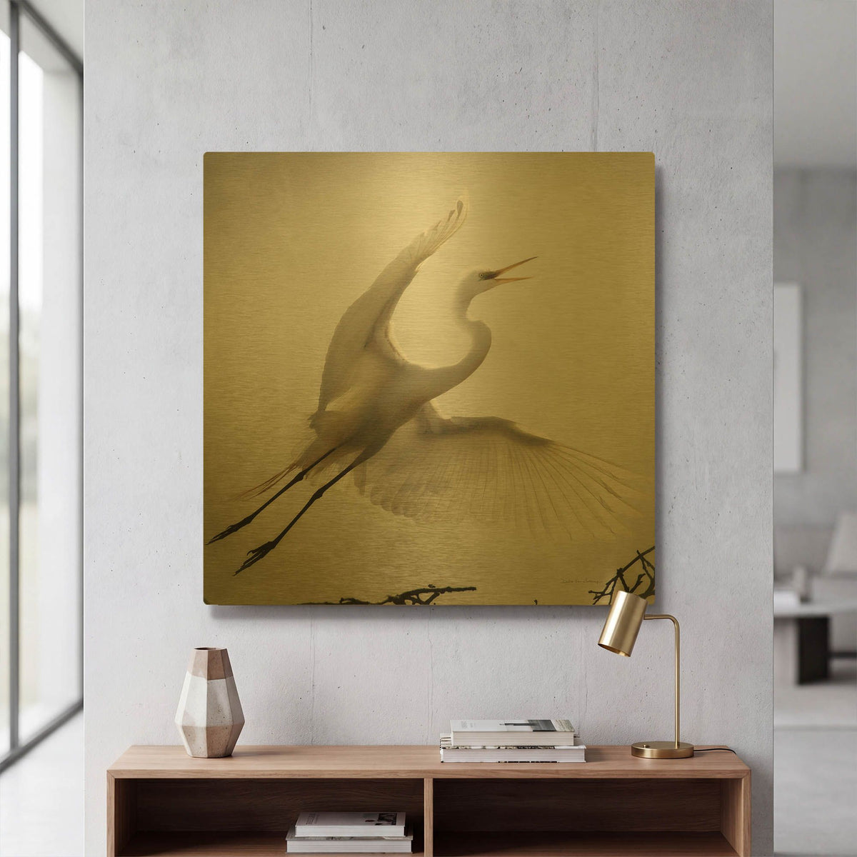'Emergence' By Debra Van Swearingen Gold Metal Wall Art