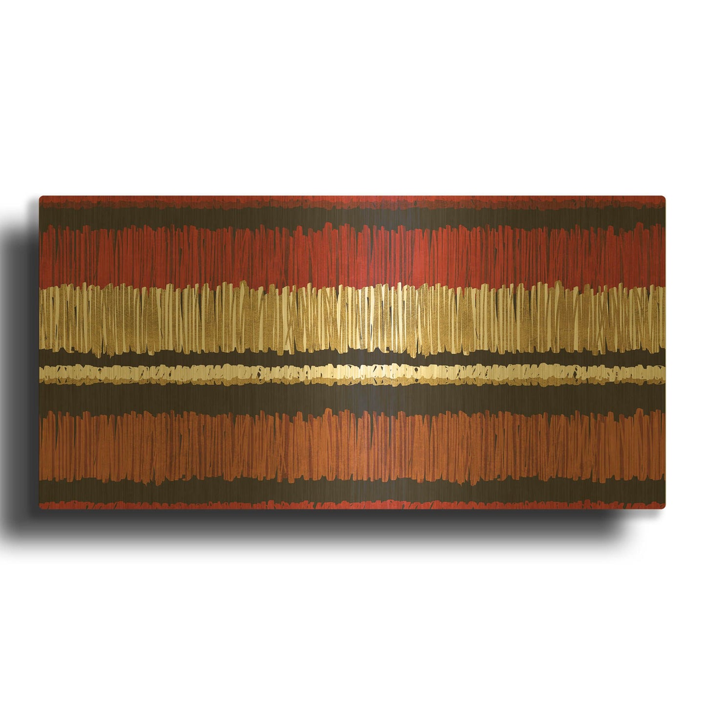 'Fresh Coffee Step 02B' By Veronique Charron Gold Metal Wall Art
