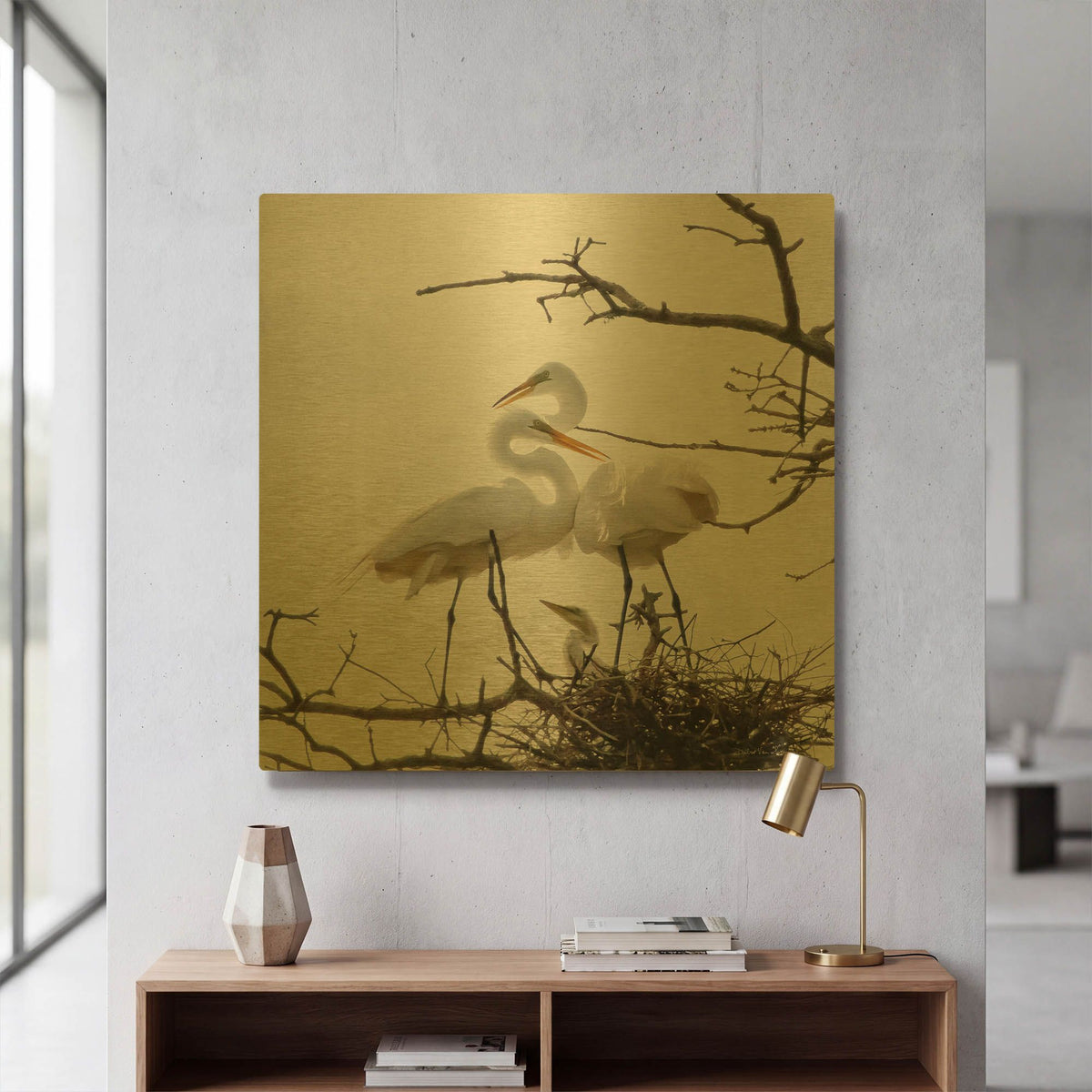 'Devotion' By Debra Van Swearingen Gold Metal Wall Art