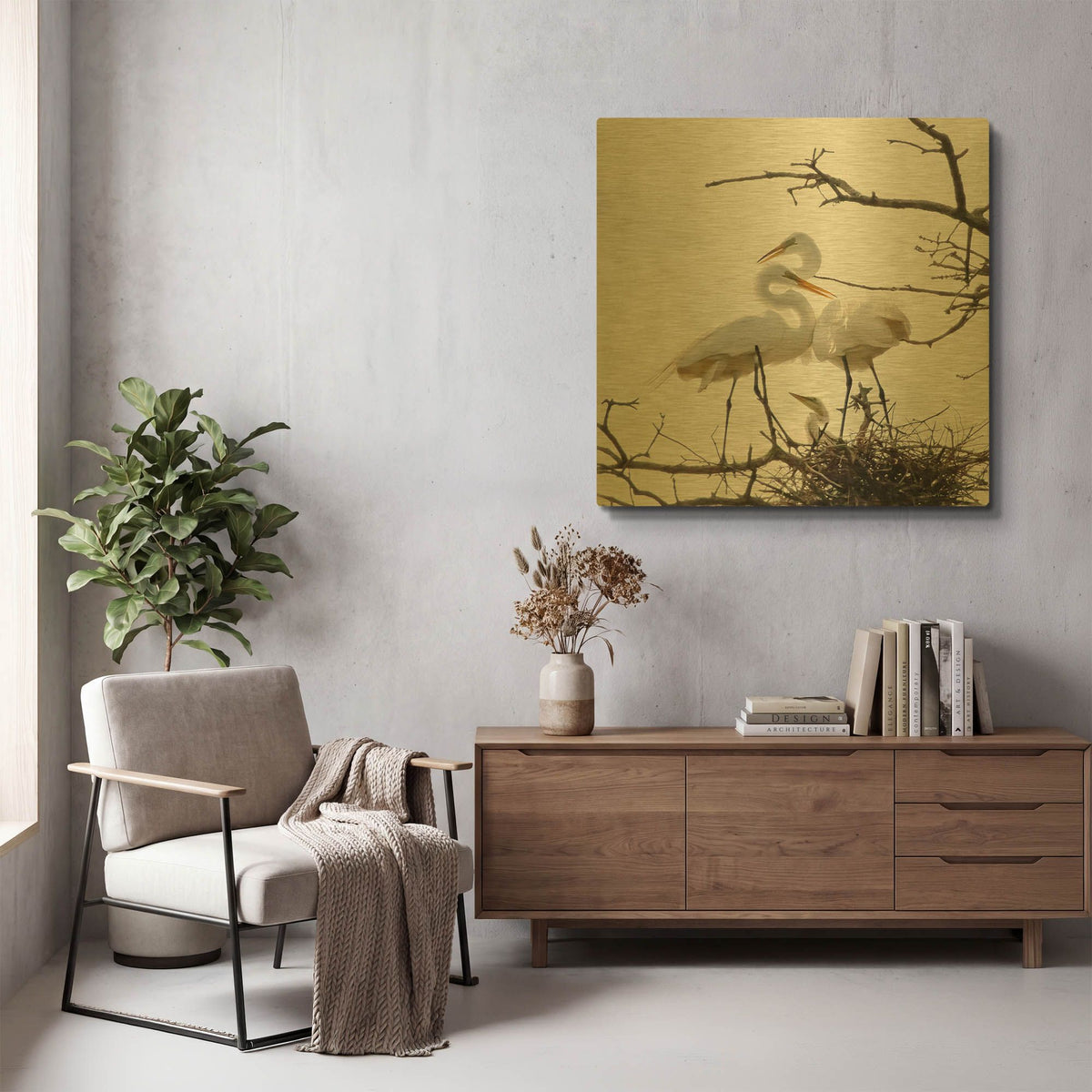 'Devotion' By Debra Van Swearingen Gold Metal Wall Art