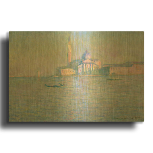 'The Church of San Giorgio Maggiore, Venice' By Claude Monet Gold Metal Wall Art
