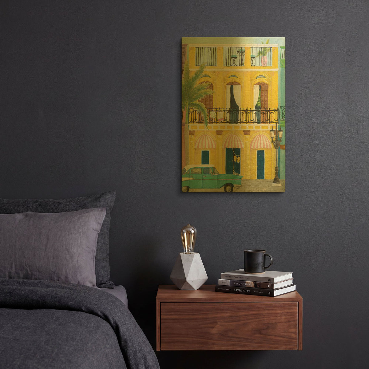 'Havana V' By Elyse DeNeige Gold Metal Wall Art
