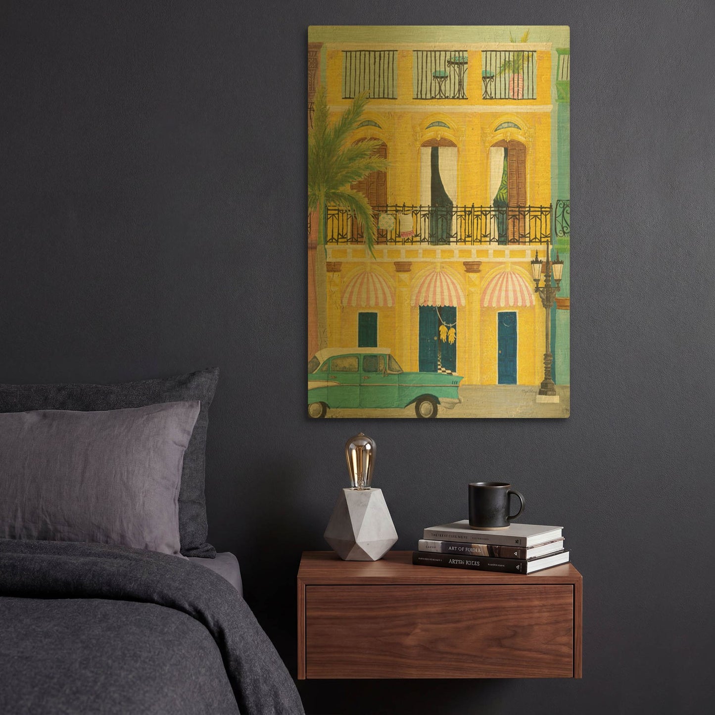 'Havana V' By Elyse DeNeige Gold Metal Wall Art
