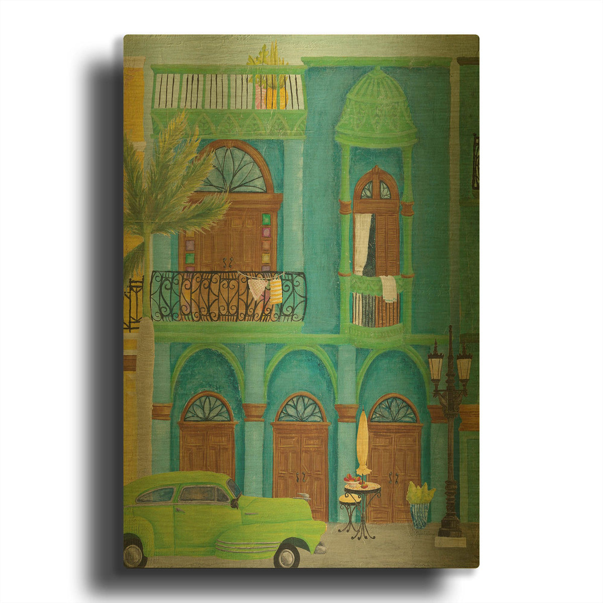 'Havana IV' By Elyse DeNeige Gold Metal Wall Art