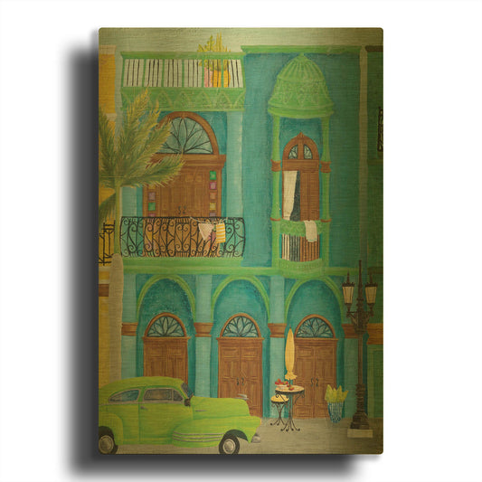 'Havana IV' By Elyse DeNeige Gold Metal Wall Art