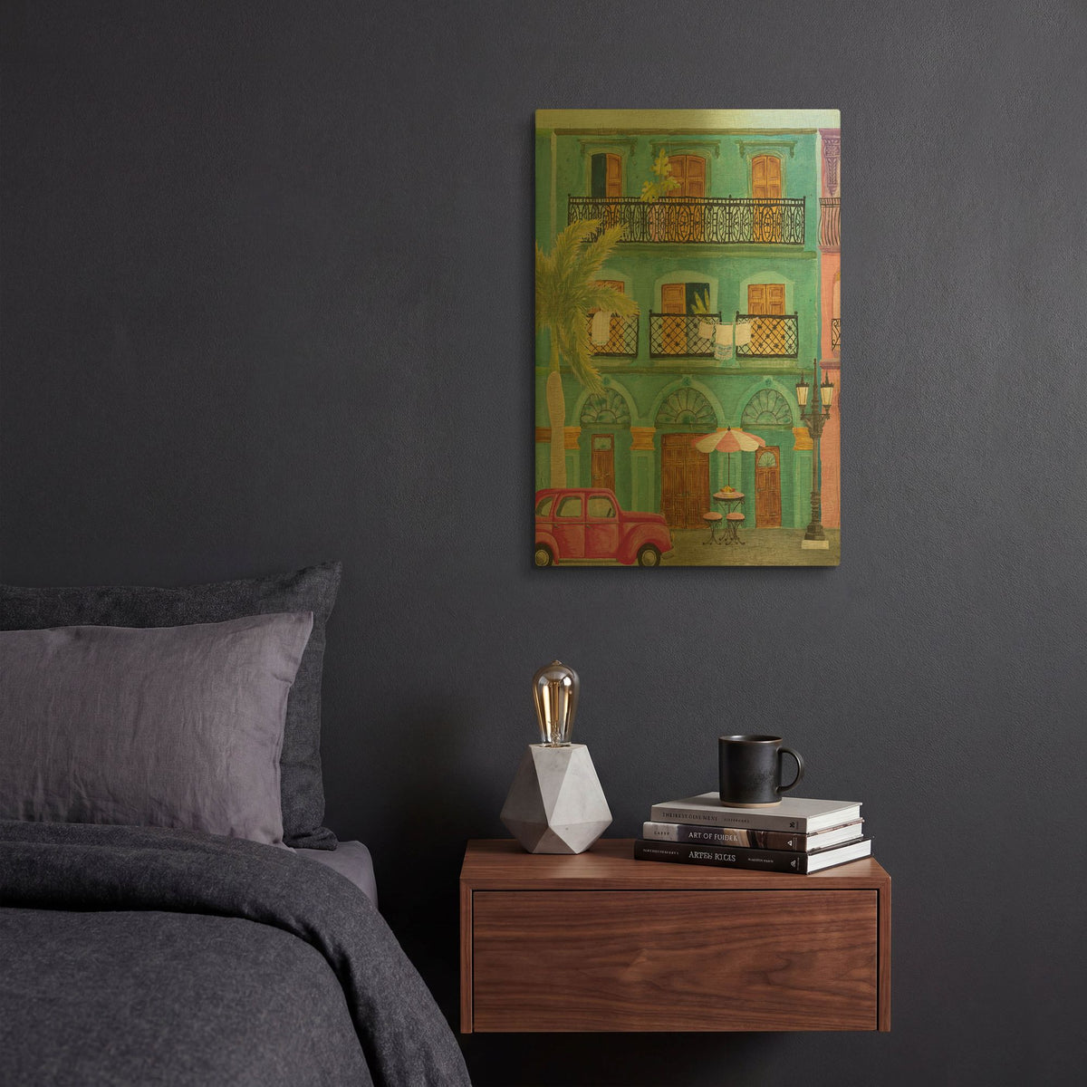 'Havana III' By Elyse DeNeige Gold Metal Wall Art