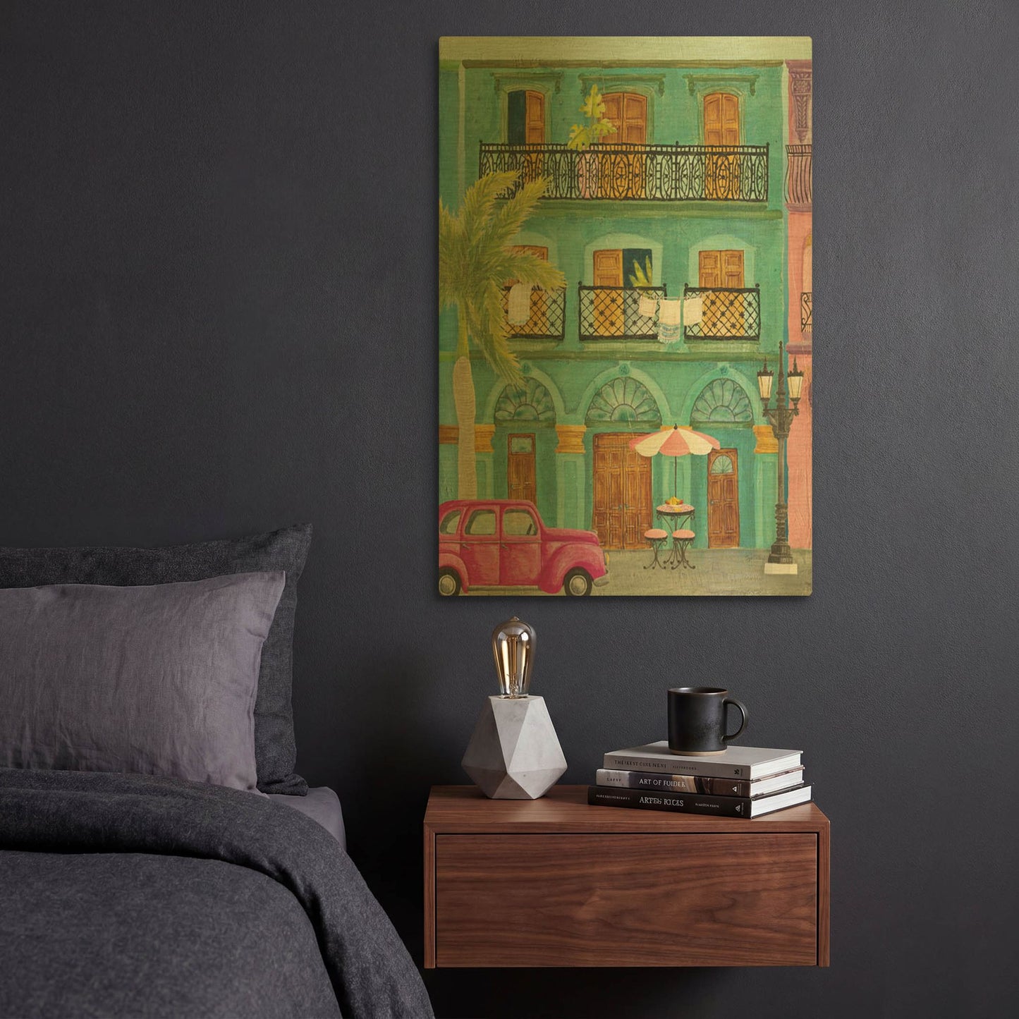 'Havana III' By Elyse DeNeige Gold Metal Wall Art