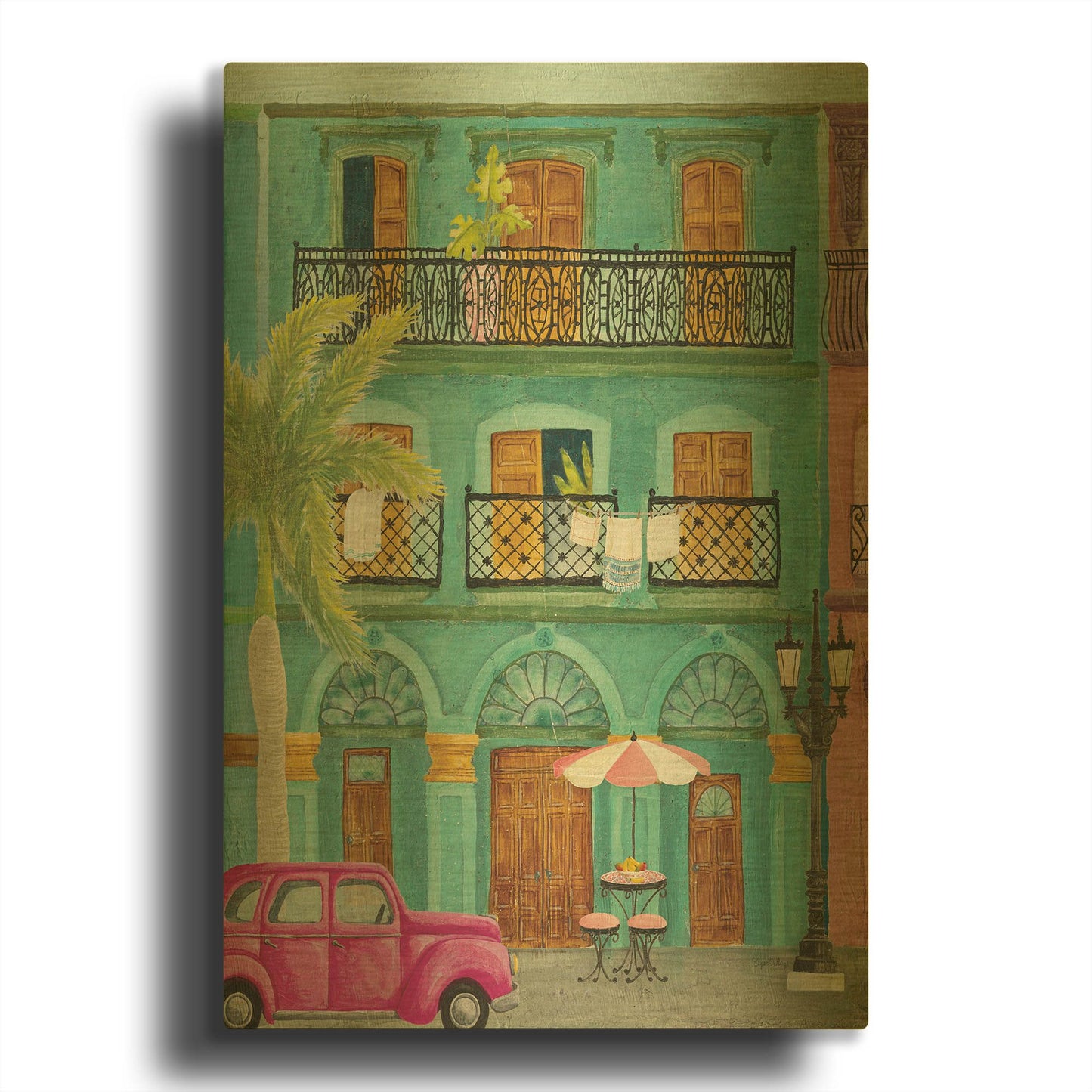 'Havana III' By Elyse DeNeige Gold Metal Wall Art