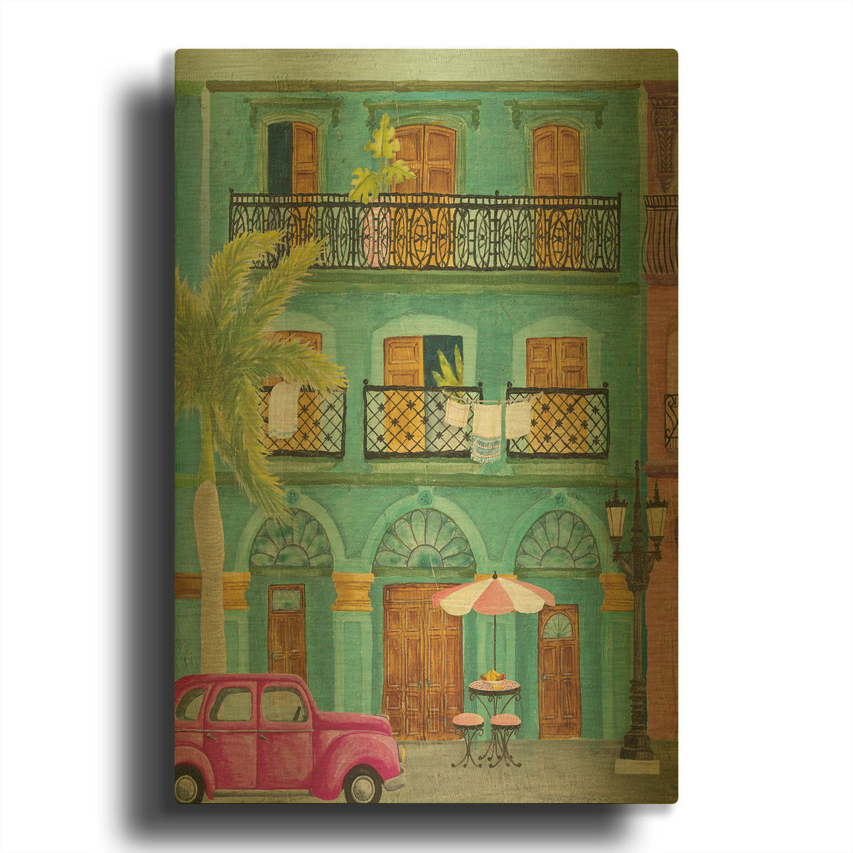 'Havana III' By Elyse DeNeige Gold Metal Wall Art