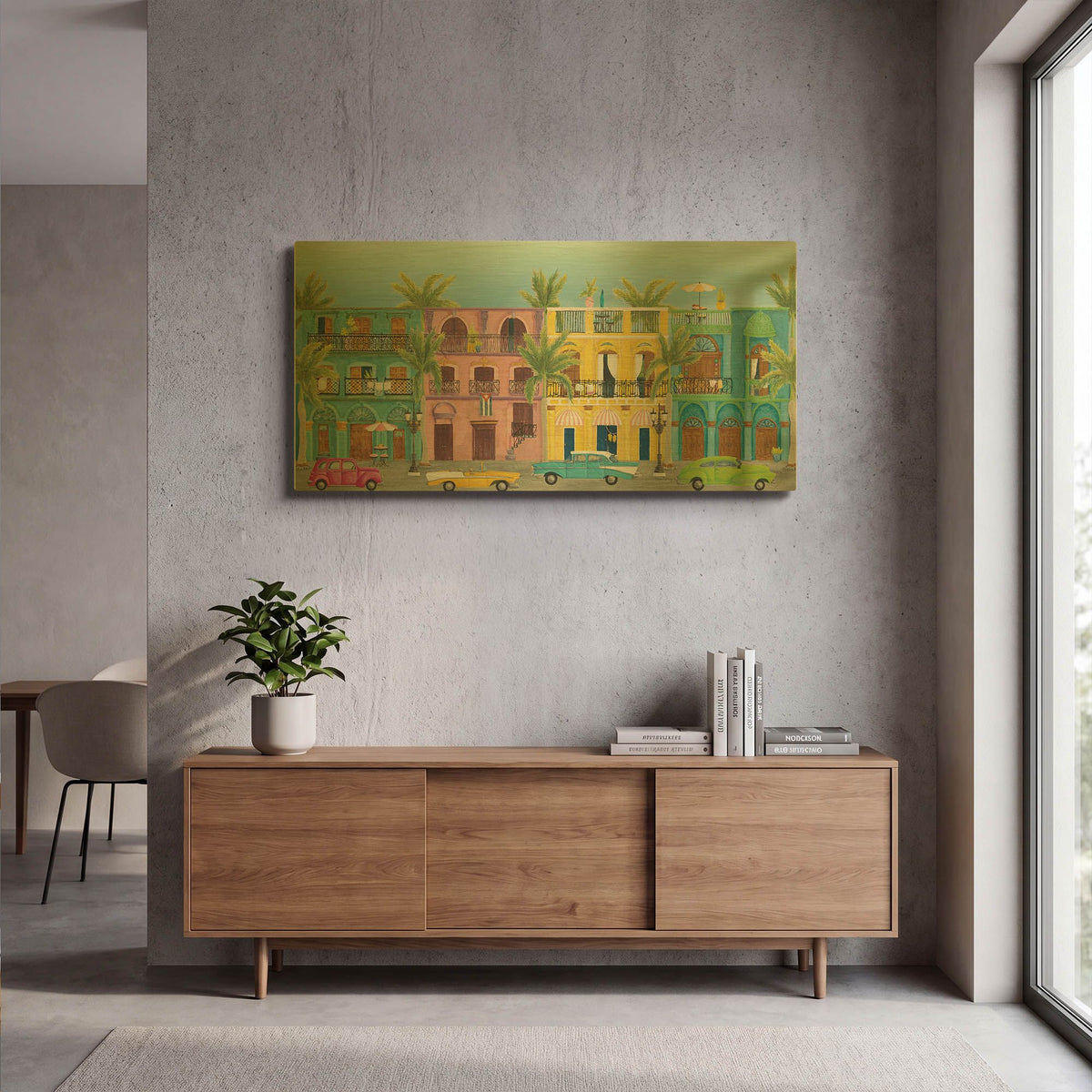 'Havana I' By Elyse DeNeige Gold Metal Wall Art