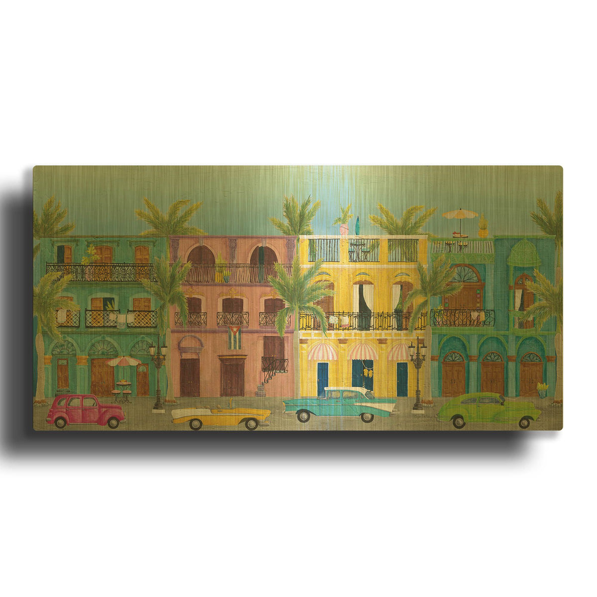'Havana I' By Elyse DeNeige Gold Metal Wall Art
