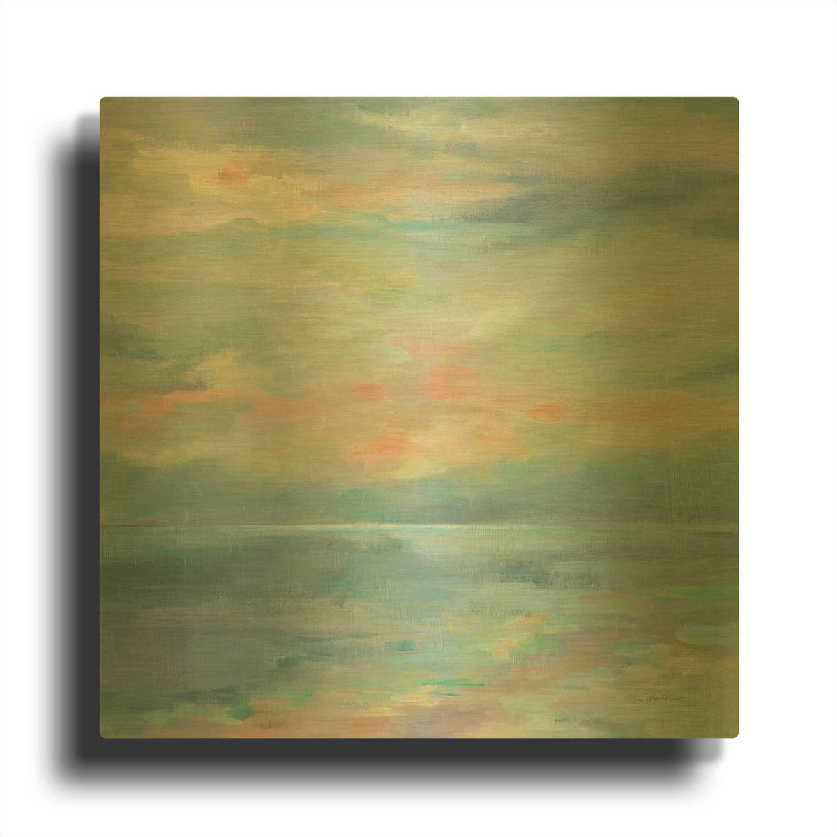 'June Morning' By Silvia Vassileva Gold Metal Wall Art
