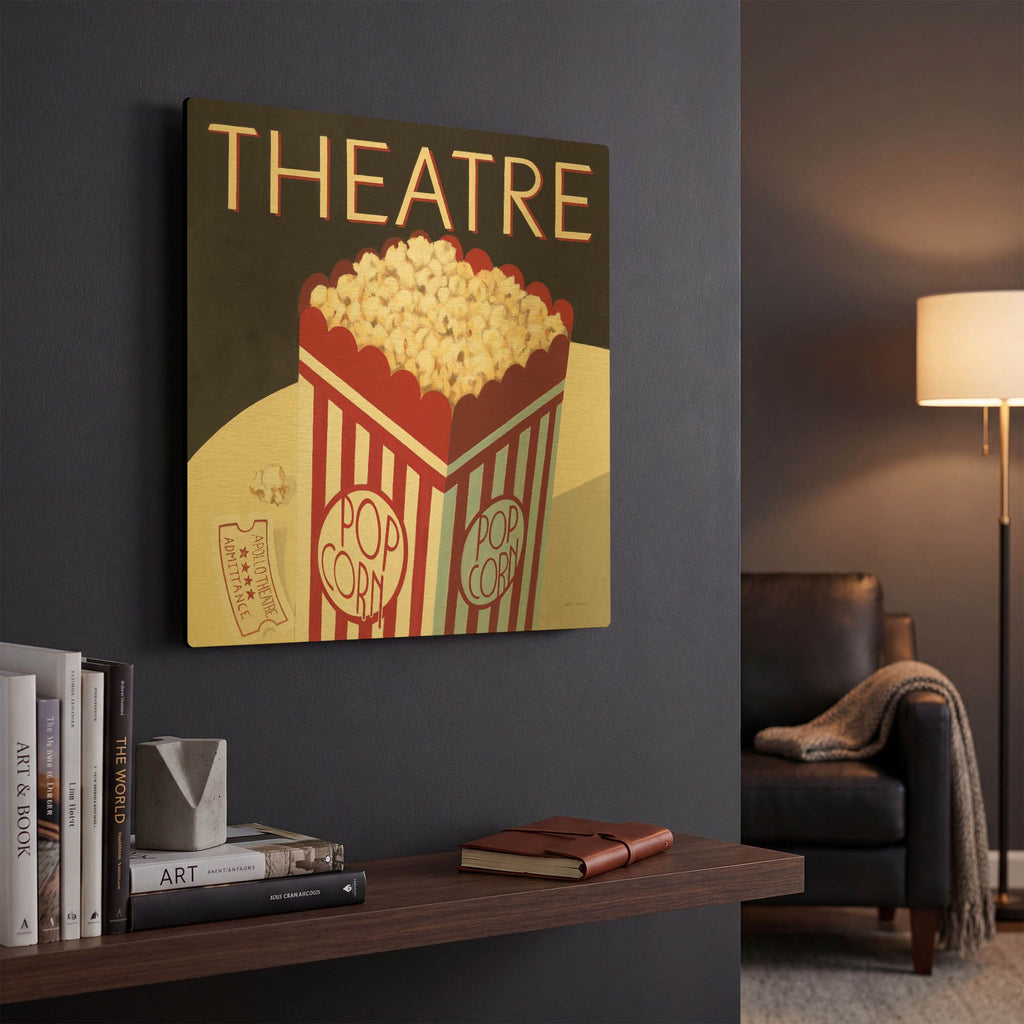 'Theatre' By Marco Fabiano Gold Metal Wall Art