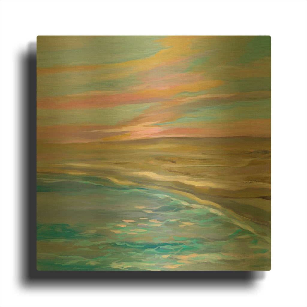 'Sunrise Dunes' By Silvia Vassileva Gold Metal Wall Art