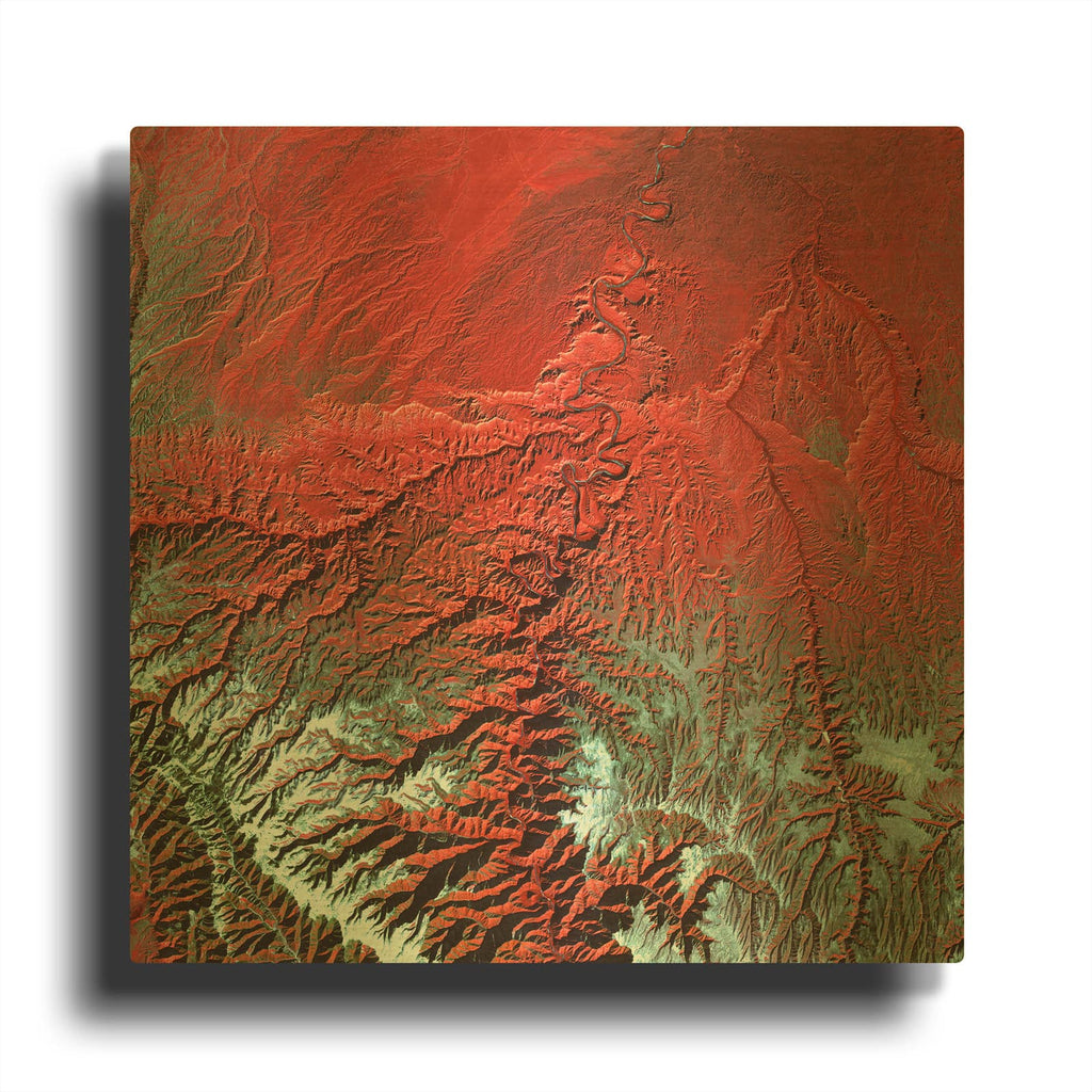 'Earth as Art Desolation Canyon' By NASA Earth As Art Gold Metal Wall Art
