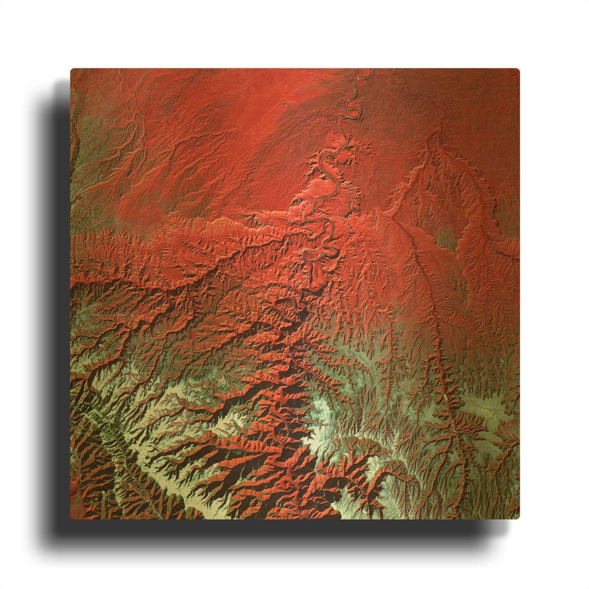 'Earth as Art Desolation Canyon' By NASA Earth As Art Gold Metal Wall Art