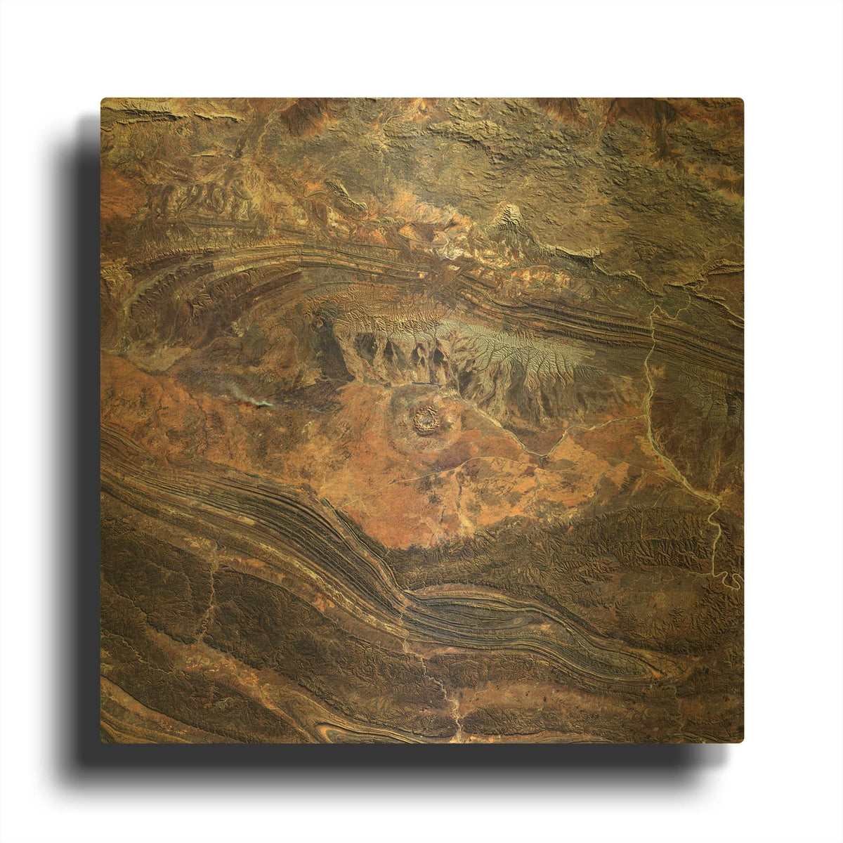'Earth as Art Gosses Bluff' By NASA Earth As Art Gold Metal Wall Art