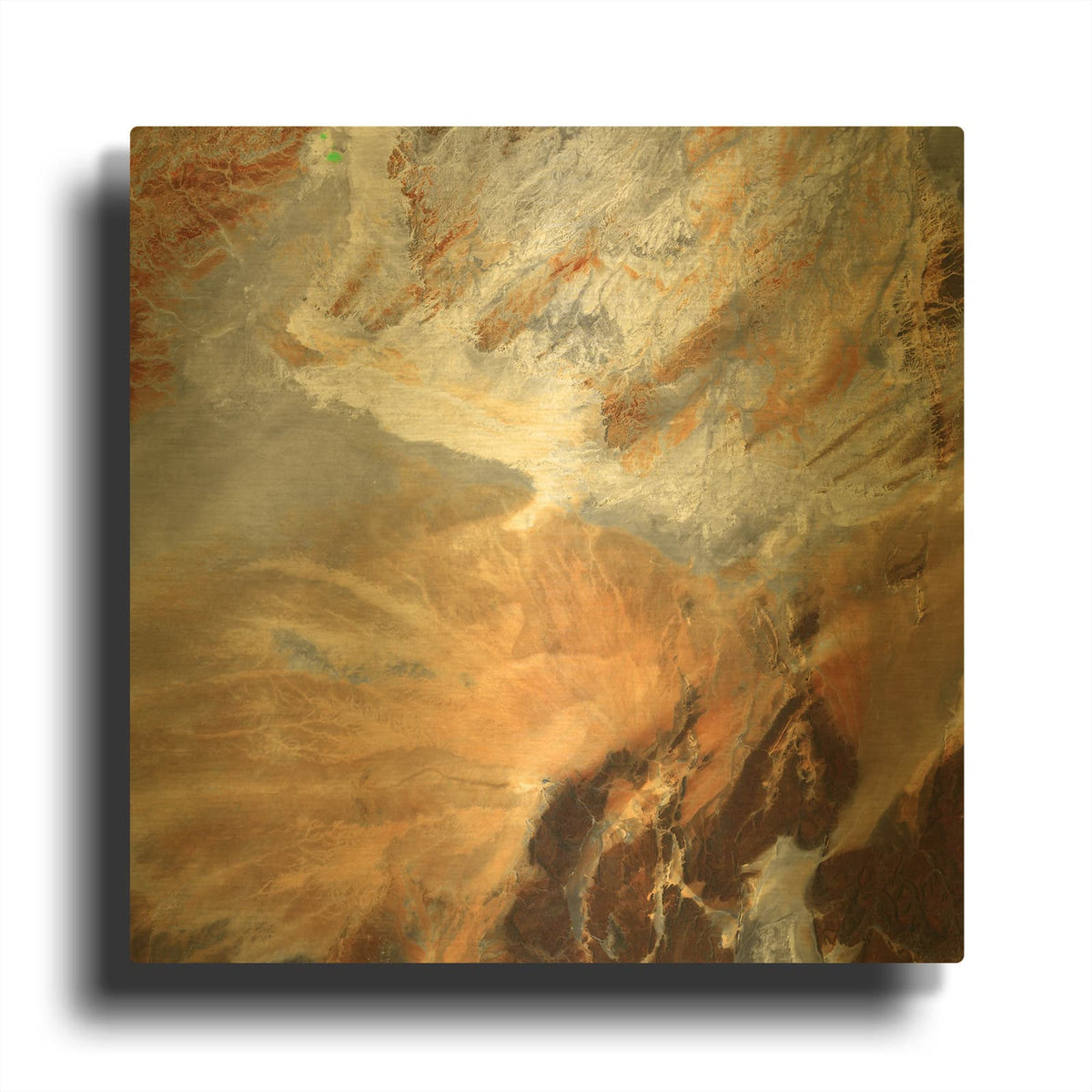 'Earth as Art Algerian Sahara,' By NASA Earth As Art Gold Metal Wall Art