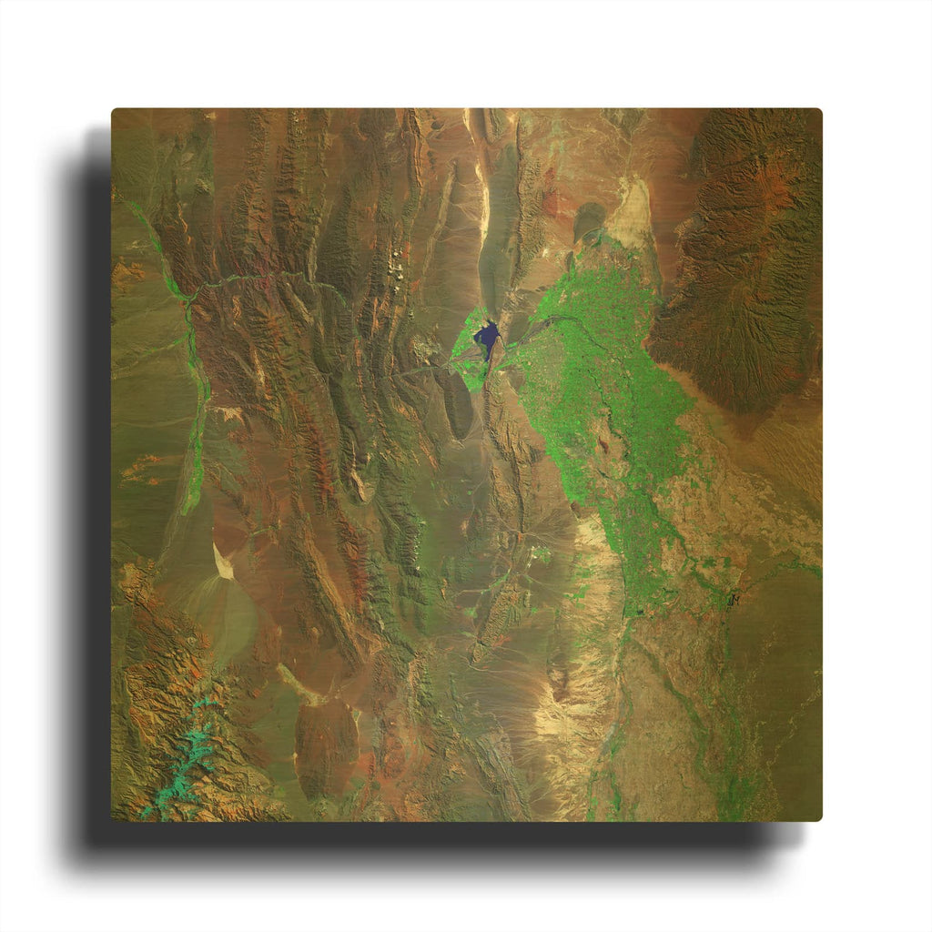 'Earth as Art Barreal Blanco,' By NASA Earth As Art Gold Metal Wall Art