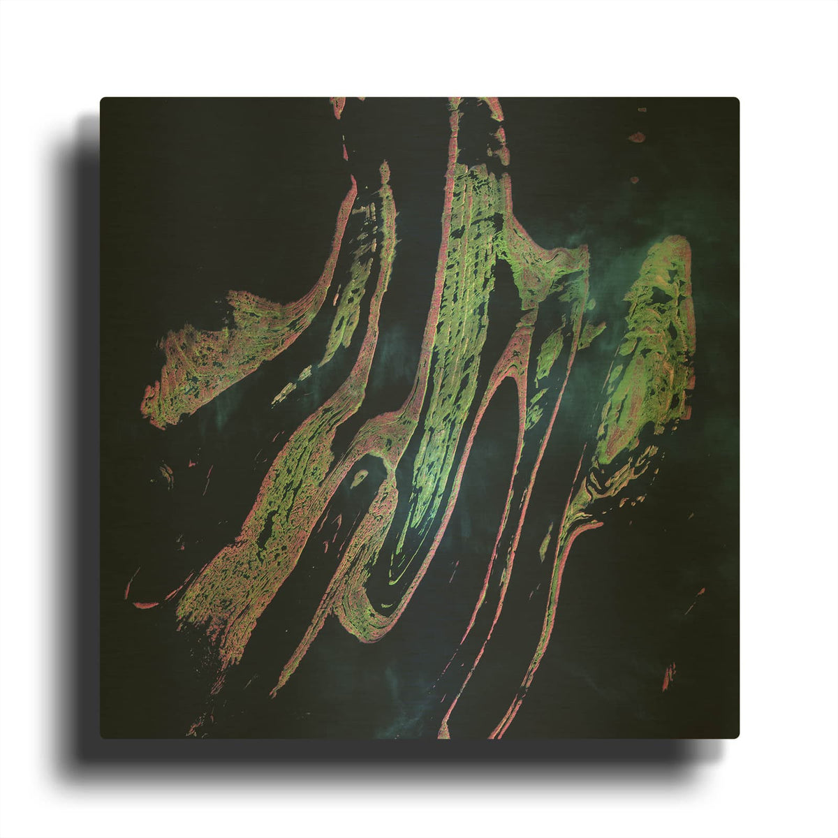'Earth as Art Belcher Islands,' By NASA Earth As Art Gold Metal Wall Art